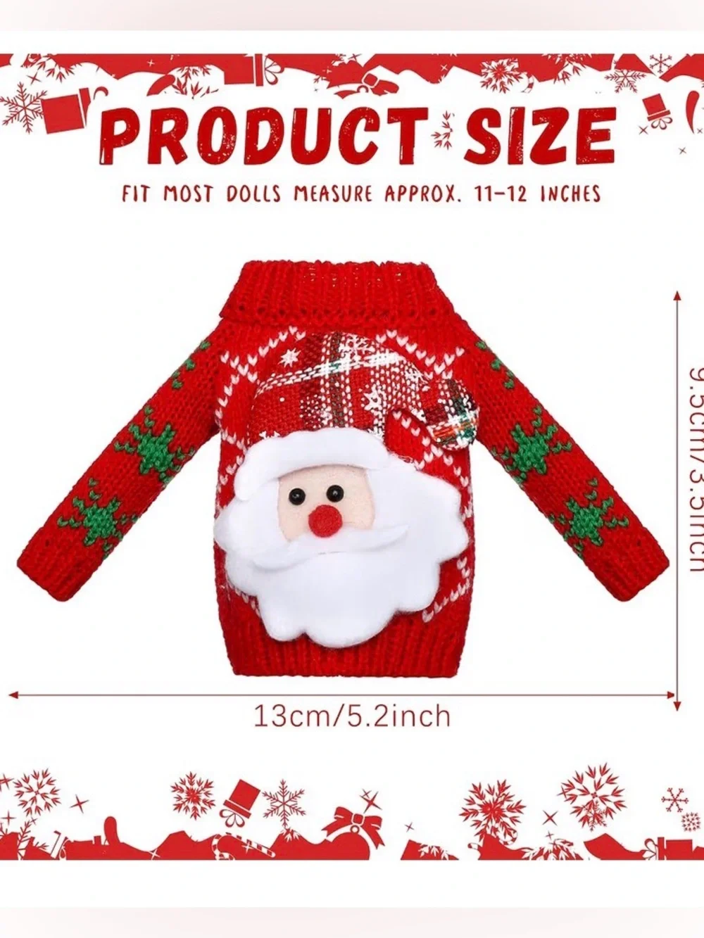 Christmas Doll Sweater Pick (1) 11-12” Doll
